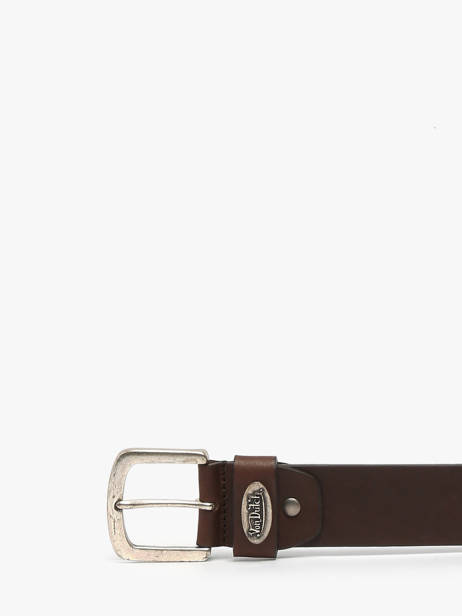 Ceinture Ajustable Von dutch Marron belt HERTS vue secondaire 2