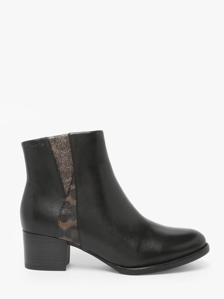 Bottines à Talon En Cuir Tamaris Noir women 45