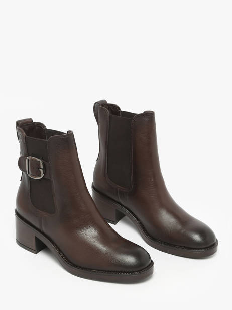 Bottines à Talon En Cuir Tamaris Marron women 45 vue secondaire 2