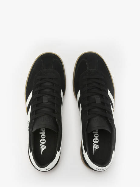 Sneakers En Cuir Gola Noir men CMB735 vue secondaire 3