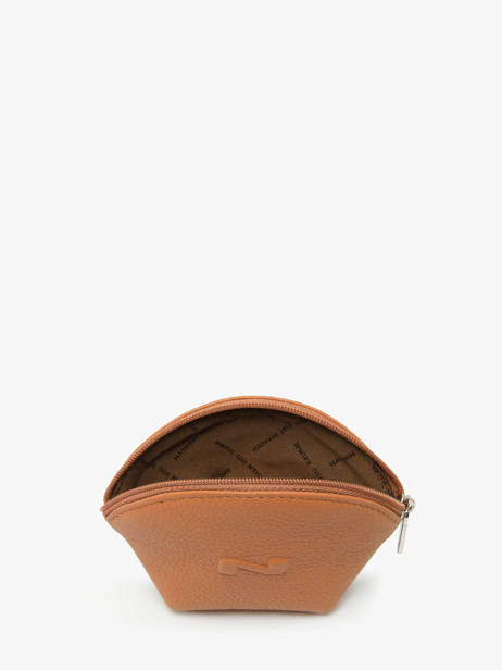 Porte-monnaie Cuir Nathan baume Marron original n 340N vue secondaire 1