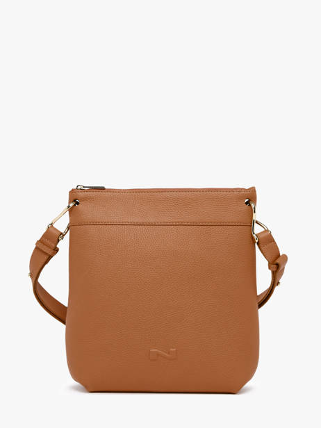 Sac Bandoulière Tiki Mini Cuir Nathan baume Marron victoria N1910586
