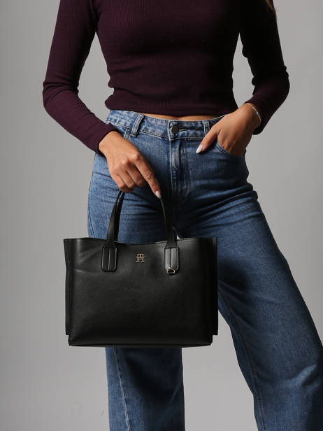 Sac Bandoulière Th Distinct Polyurethane Tommy hilfiger Noir th distinct AW17459 vue secondaire 1