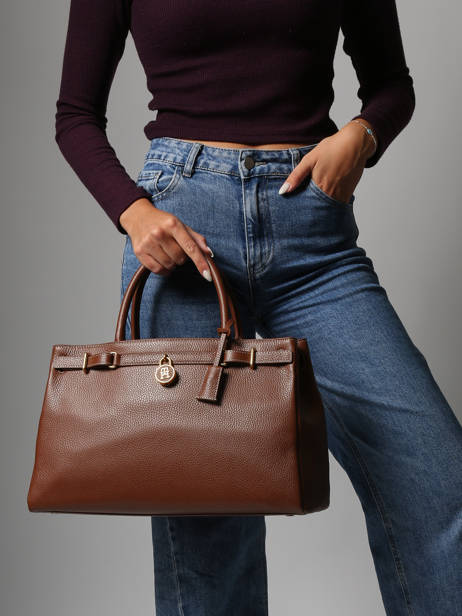 Sac à Main American Icon Cuir Tommy hilfiger Vert american icon AW17925 vue secondaire 1