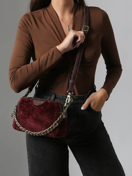 Sac Bandoulière Vintage Cuir Mila louise Marron vintage 23673FUC vue secondaire 1
