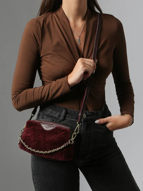 Sac Bandoulière Vintage Cuir Mila louise Marron vintage 2367XFUC vue secondaire 1