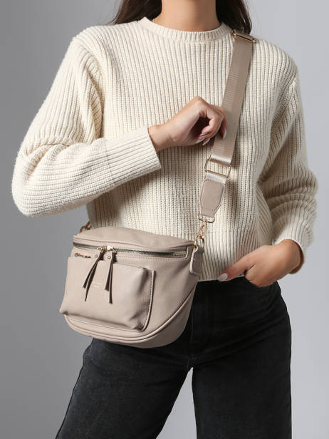 Sac Banane Miniprix Beige sangle A vue secondaire 1