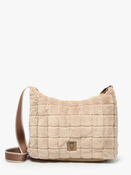 Sac Bandoulière Quadri Polyester Le voyage en panier Beige quadri AHP272