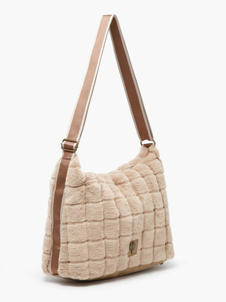 Sac Bandoulière Quadri Polyester Le voyage en panier Beige quadri AHP272 vue secondaire 1
