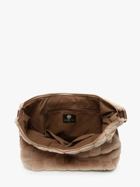 Sac Bandoulière Quadri Polyester Le voyage en panier Beige quadri AHP272 vue secondaire 3