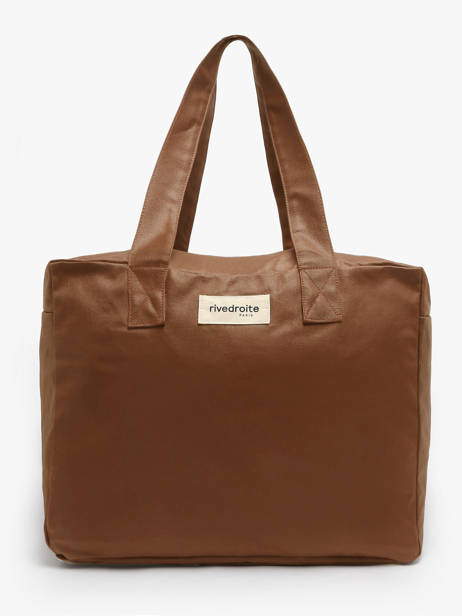 Le Sac Porté épaule A4 Célestins Waxed Rivedroite Marron waxed CELESWAX