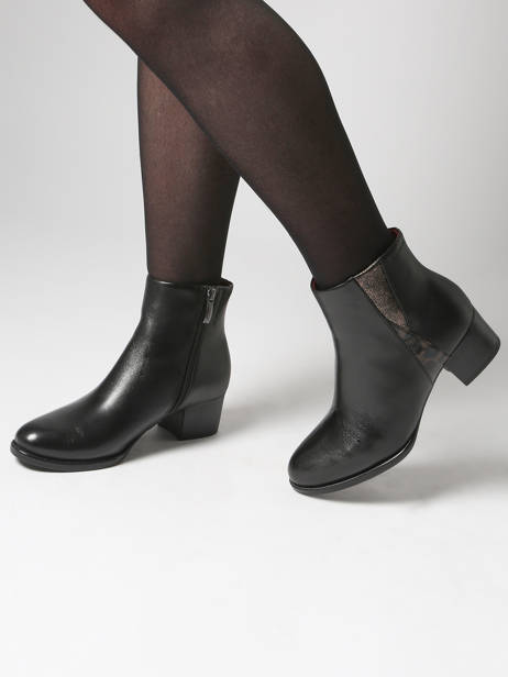 Bottines à Talon En Cuir Tamaris Noir women 45 vue secondaire 1