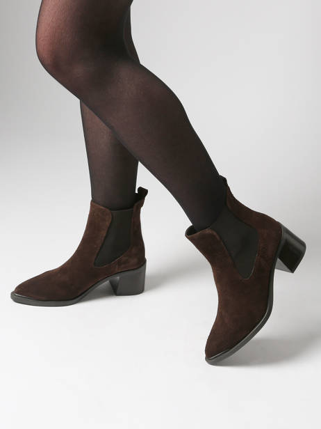 Bottines à Talon En Cuir Tamaris Marron women 45 vue secondaire 1