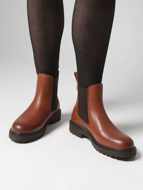 Chelsea Boots En Cuir Tommy hilfiger Marron women 8766BDS vue secondaire 1