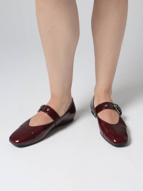 Ballerines En Cuir Gabor Rouge women 25 vue secondaire 1