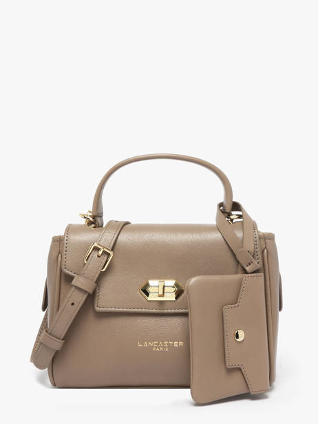 Sac Bandoulière Mademoiselle Grace Cuir Lancaster Marron mademoiselle grace 101