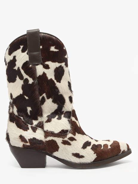 Santiags En Poils De Vache The icona Beige women CISBOMA1
