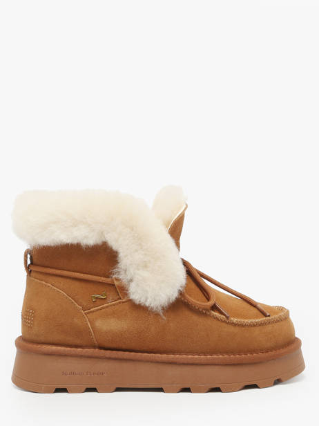 Bottines En Cuir Nathan baume Marron women 252N8601