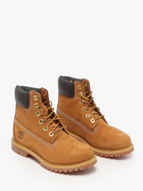 Bottines En Cuir Timberland Marron women 3617131 vue secondaire 1