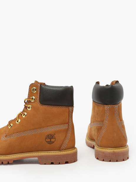 Bottines En Cuir Timberland Marron women 3617131 vue secondaire 2