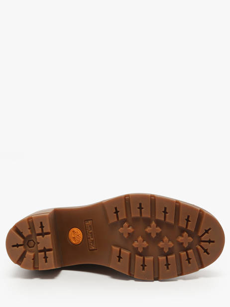 Bottines à Talon En Cuir Timberland Marron women 2CKCEN11 vue secondaire 4
