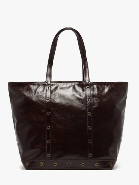 Le Cabas S En Cuir Craquelé Avec Bandoulière Vanessa bruno Marron cabas cuir 82V40409