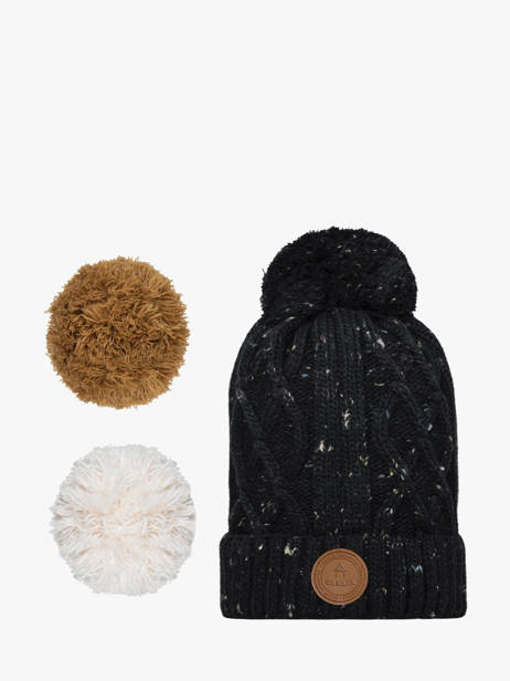 Bonnet Cabaia Noir hats APPLETIN