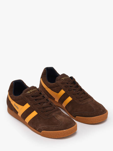Sneakers Harrier En Cuir Gola Marron men CMA192 vue secondaire 1