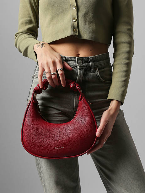 Sac Bandoulière Grained Miniprix Rouge grained A9108 vue secondaire 1