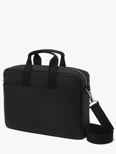 Porte Documents (main) Lacoste Noir men's classic NH4429HC vue secondaire 2