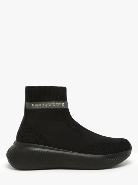 Sneakers Chaussettes Kreeper Run Mid Karl lagerfeld Noir women KL64444