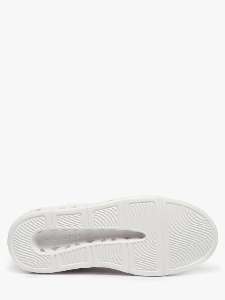 Sneakers Kapri Kite En Cuir Karl lagerfeld Blanc women KL64525 vue secondaire 4