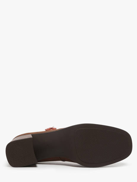 Chaussures Derbies à Talon Cristel En Cuir Dorking Marron women D9154 vue secondaire 4