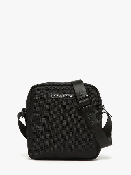 Sac Bandoulière Serge blanco Noir control CTL13012 vue secondaire 4