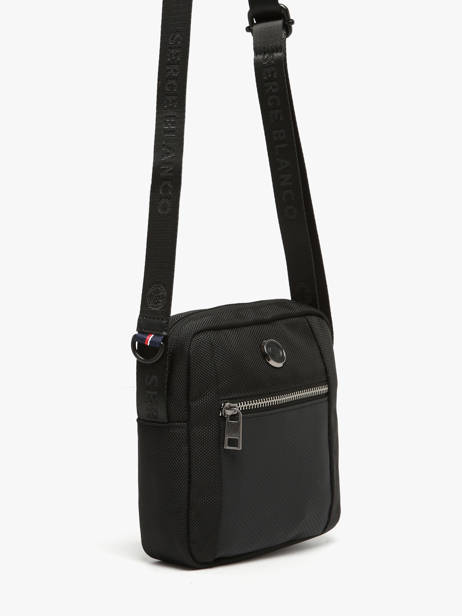 Sac Bandoulière Serge blanco Noir control CTL13012 vue secondaire 2