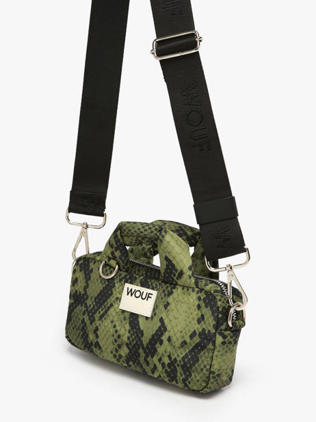 Sac Bandoulière Cobra Polyester Recyclé Wouf Vert cobra BM250019 vue secondaire 2