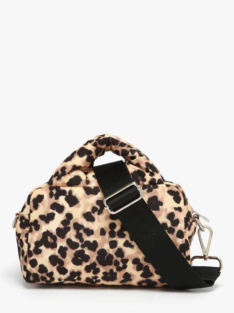 Sac Bandoulière Feline Polyester Recyclé Wouf Marron feline BB250020 vue secondaire 4