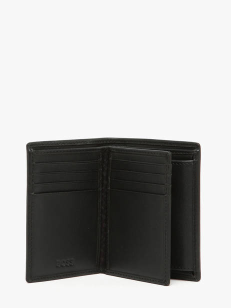 Porte-cartes Porte-monnaie Cuir Hugo boss Noir saffiano HLG526A vue secondaire 1