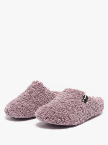 Chaussons York Curly Verbenas Violet women 86050660 vue secondaire 1