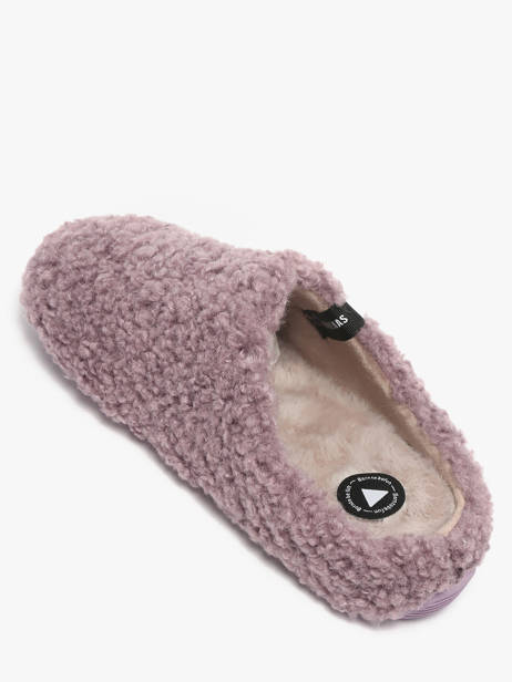 Chaussons York Curly Verbenas Violet women 86050660 vue secondaire 2