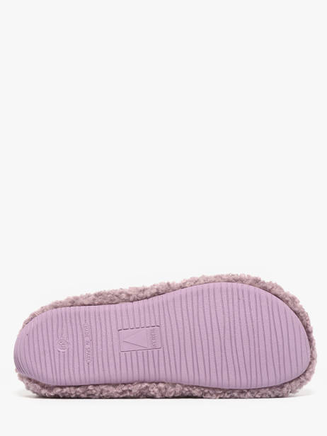 Chaussons York Curly Verbenas Violet women 86050660 vue secondaire 4