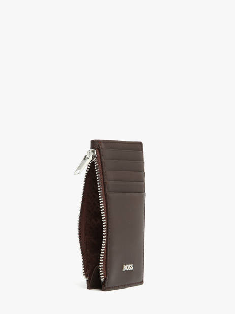 Porte-cartes Cuir Hugo boss Marron smooth HLK503Y vue secondaire 1
