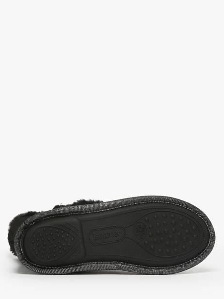 Chaussons En Cuir Isotoner Noir women 97391 vue secondaire 4
