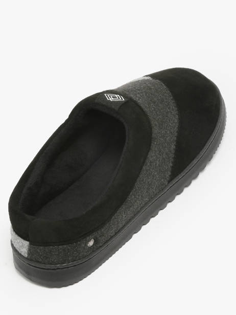 Chaussons Isotoner Noir men 98280 vue secondaire 2