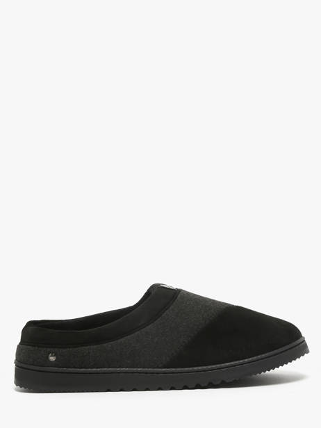 Chaussons Isotoner Noir men 98280 vue secondaire 3