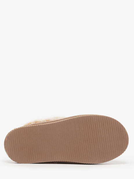 Chaussons Isotoner Beige women 97282 vue secondaire 4