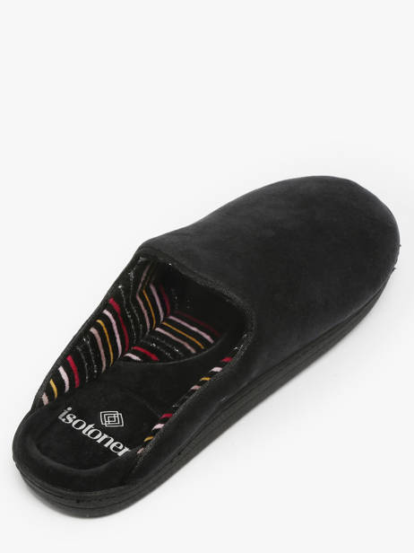 Chaussons Isotoner Noir women 97438 vue secondaire 2