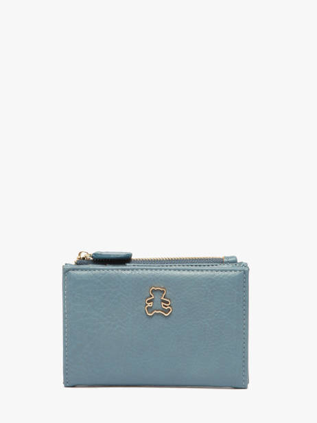 Portefeuille Zip Lulu castagnette Bleu zip CAPOR036