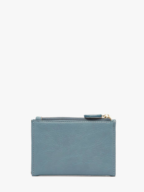 Portefeuille Zip Lulu castagnette Bleu zip CAPOR036 vue secondaire 2