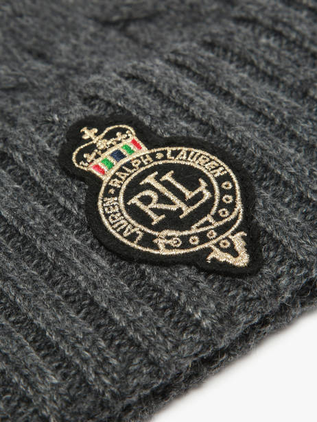 Bonnet Lauren ralph lauren Gris textile 54P04455 vue secondaire 1